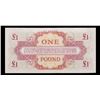 Image 3 : 2x Consecutive 1962 4th Series British Armed Forces 1 Pound Special Voucher, CU! P# M36a Grades CU