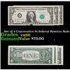Image 1 : Set of 3 Concecutive $1 federal Reserve Note Grades Gem+ CU