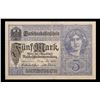 Image 2 : 1917 Imperial Germany 5 Mark Note P: 56A Grades Choice AU/BU Slider