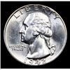 Image 2 : 1942-p Washington Quarter 25c Grades GEM Unc