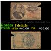 Image 1 : 1870's US Fractional Currency 25c Fifth Issue Fr-1308 Long Key Robert Walker Secretary of the Treasu