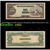 Image 1 : 1943 Philippines Under Japanese Occupation (JIP) 10 Pesos Note P: 111A Grades vf+