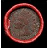 Image 2 : Mixed small cents 1c orig shotgun roll,  Wheat Cent, 1905 Indian Cent other end, Coca Cola Brandt Wr