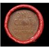 Image 3 : Mixed small cents 1c orig shotgun roll,  Wheat Cent, 1905 Indian Cent other end, Coca Cola Brandt Wr