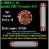 Image 1 : Shotgun Lincoln 1c roll, 1982-d 50 pcs Steel-Strong Wrapper.