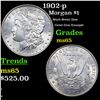 Image 1 : 1902-p Morgan Dollar $1 Grades GEM Unc