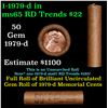 Image 1 : Shotgun Lincoln 1c roll, 1979-d 50 pcs Brandt Wrapper.
