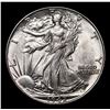 Image 2 : 1942-p Walking Liberty Half Dollar 50c Grades Choice+ Unc