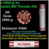 Image 1 : Shotgun Lincoln 1c roll, 1995-p 50 pcs Steel-Strong Wrapper.