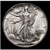 Image 2 : 1943-p Walking Liberty Half Dollar 50c Grades Choice+ Unc