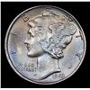 Image 2 : 1943-p Mercury Dime 10c Grades GEM Unc