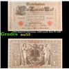 Image 1 : 1910 Imperial Germany 1,000 mark Note P# 44B Grades Select AU