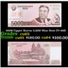 Image 1 : 2009 Upper Korea 5,000 Won Note P# 66S Grades Gem CU