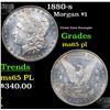Image 1 : 1880-s Morgan Dollar $1 Grades GEM Unc PL