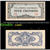 Image 1 : 1942 Philippines Under Japanese occupation 5 Centavo Note P# 103A Grades Gem CU