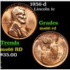 Image 1 : 1956-d Lincoln Cent 1c Grades GEM+ Unc RD