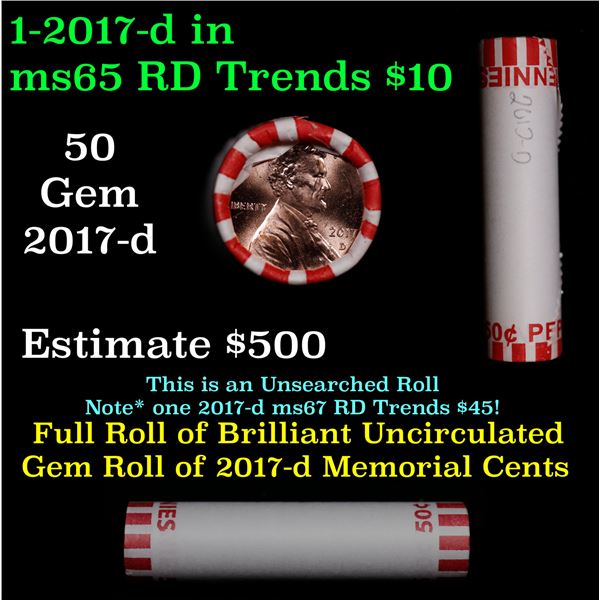 Shotgun Lincoln 1c roll, 2017-d 50 pcs Steel-Strong Wrapper.
