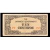 Image 2 : 1942 Philippines Under Japanese occupation 10 Centavo Note P# 104A Grades vf+