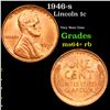 Image 1 : 1946-s Lincoln Cent 1c Grades Choice+ Unc RB