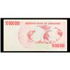 Image 3 : 2008 Zimbabwe 10 Million Dollars Note P# 55A Grades Select AU