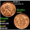 Image 1 : 1946-s Lincoln Cent 1c Grades GEM++ Unc