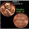 Image 1 : 1968-s Lincoln Cent 1c Grades GEM++ RD