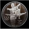 Image 2 : Proof 1995-p Olympics Gymnastics Modern Commem Dollar $1 Grades GEM++ Proof Deep Cameo