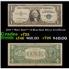 Image 1 : 1957 **Star Note** $1 Blue Seal Silver Certificate Grades vf+