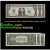 Image 1 : 3x Consecutive 1985 $1 Federal Reserve Notes, All CU! Grades Gem+ CU