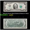 Image 1 : 1976 $2 Green Seal Federal Reserve Note Grades Gem CU