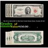 Image 1 : Set of 4x 1953/A/B/C $2 Red Seal United States Notes, Grades XF-AU! Grades xf