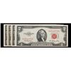 Image 2 : Set of 4x 1953/A/B/C $2 Red Seal United States Notes, Grades XF-AU! Grades xf