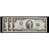 Image 2 : 3x Consecutive 2003A $2 Federal Reserve Notes (Philadelphia, PA) All CU! Grades Gem+ CU