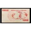 Image 2 : 2006-2008 Zimbabwe 10 Million Dollars (ZWN) Emergency Bearer Check Notes P# 55a Grades xf