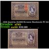 Image 1 : 1919 Austria 10,000 Kronen Banknote P# 64 Grades xf+