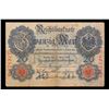 Image 2 : 1910 Germany 20 Mark "Goldmark" Banknote P# 40b Grades vf+