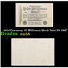 Image 1 : 1924 Germany 10 Millionen Mark Note P# 106C Grades Choice AU/BU Slider