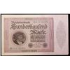 Image 4 : 1923 German 100,000 Mark Note Still in 20 Consecutive Original Bank Roll 83C Grades CU