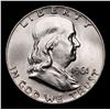 Image 2 : 1961-d Franklin Half Dollar 50c Grades GEM Unc