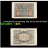 Image 1 : 1920 Weimar Germany 100 Mark Note P# 69A Grades vf+