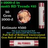Image 1 : Shotgun Lincoln 1c roll, 2000-d 50 pcs Steel-Strong Wrapper.