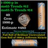 Image 1 : Shotgun Jefferson 5c roll, 1996-p 40 pcs Vintage Bank Wrapper