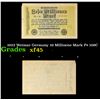 Image 1 : 1923 Weimar Germany 10 Millioene Mark P# 106C Grades xf+