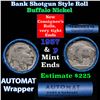 Image 1 : Buffalo Nickel Shotgun Roll in Old Bank Style 'Abbott Coin Counter & Automat' Wrapper 1937 & p Mint 