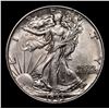 Image 2 : 1943-p Walking Liberty Half Dollar 50c Grades Choice Unc