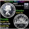 Image 1 : ***Auction Highlight*** 1963 Canada Dollar $1 Graded ms67 PL By SEGS (fc)