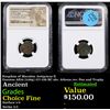 Image 1 : NGC Kingdom of Macedon Antigonus II Gonatas AE18 (3.68g) 277-239 BC obv. Athena rev. Pan and Trophy 