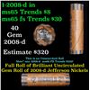 Image 1 : Shotgun Jefferson 5c roll, 2008-d 40 pcs Vintage Bank Wrapper
