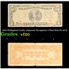 Image 1 : 1942 Philippines Under Japanese Occupation 5 Peso Note P# 107A Grades vf, very fine