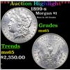 Image 1 : ***Auction Highlight*** 1899-s Morgan Dollar $1 Graded GEM Unc By USCG (fc)